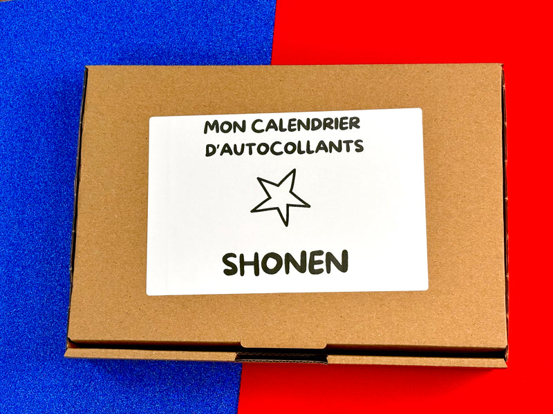 CALENDRIER D'AUTOCOLLANTS SHONEN + Sticker Book Offert
