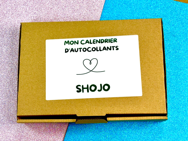 CALENDRIER D'AUTOCOLLANTS SHOJO + Sticker Book Offert