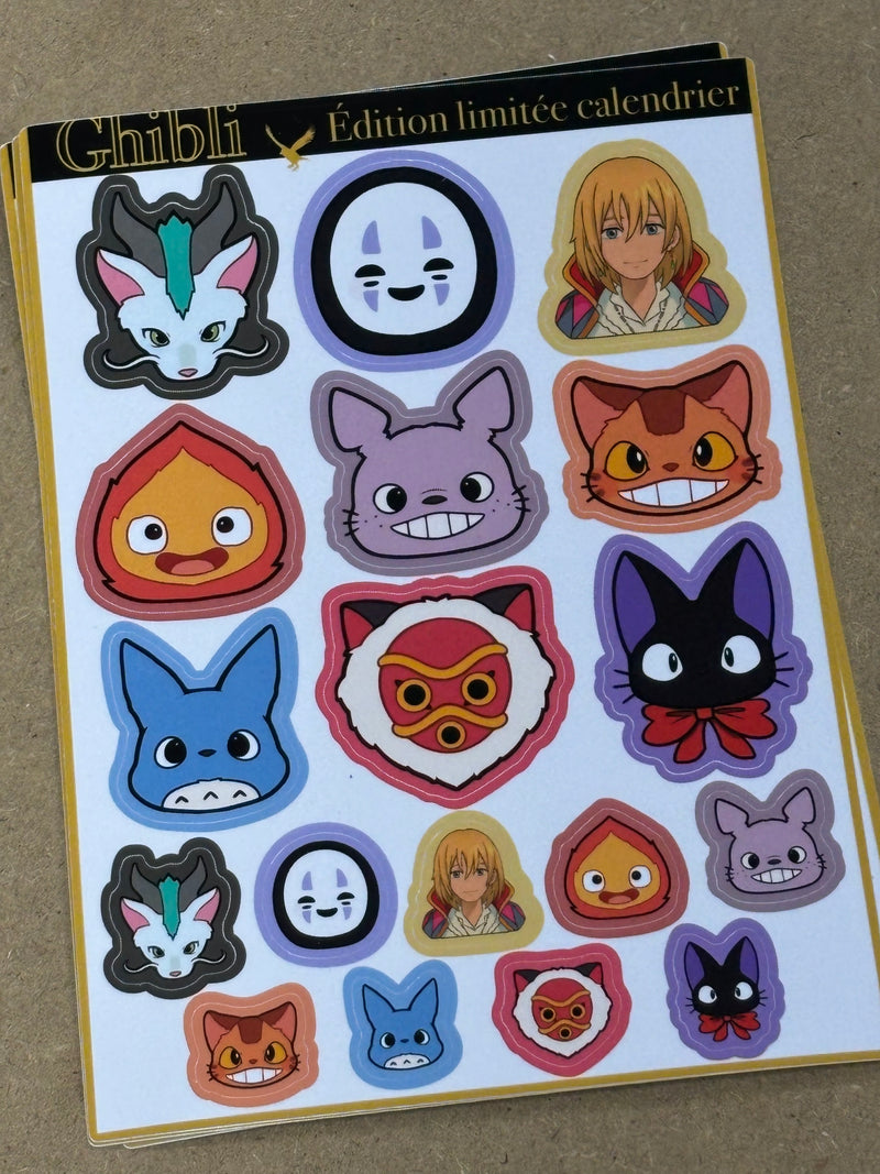 Planche Autocollants Ghibli