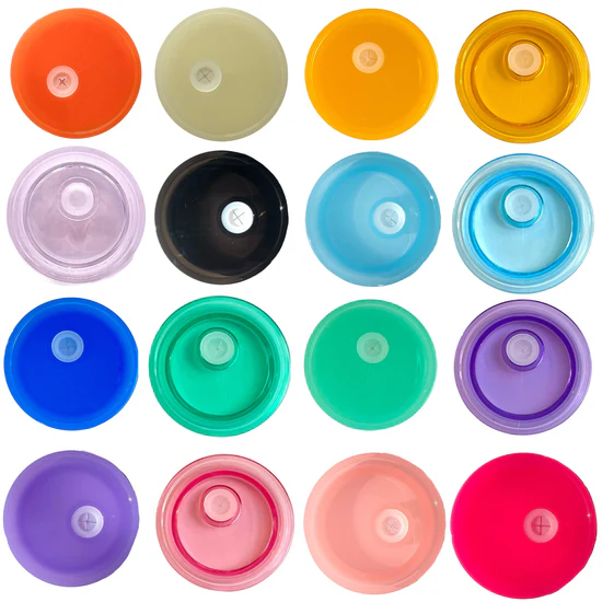 Couvercles colorés